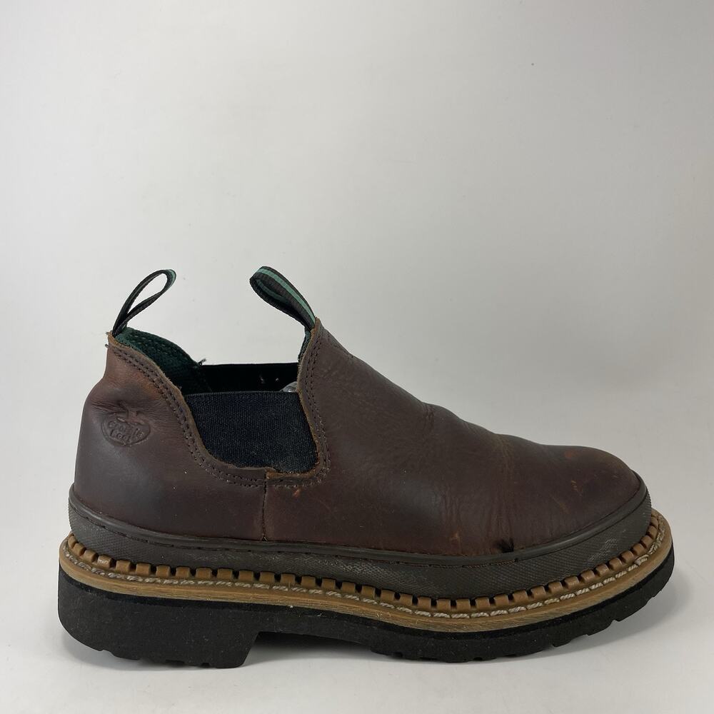 Georgia Boot GS362 Romeo Shoes Brown Steel Toe Safety Clog Womens Size 7.5 Wide